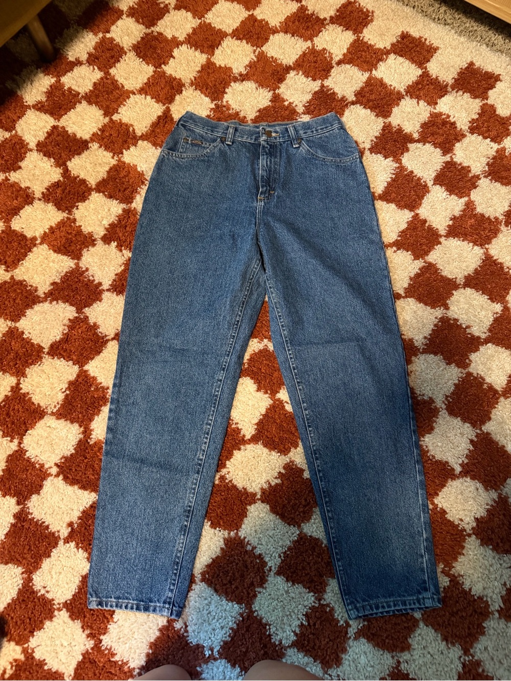 Vintage Riders Dark Blue Denim Straight leg Jeans 28” waist